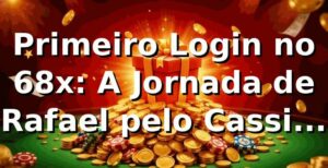 Primeiro Login no 68x: A Jornada de Rafael pelo Cassino Online 🚀
